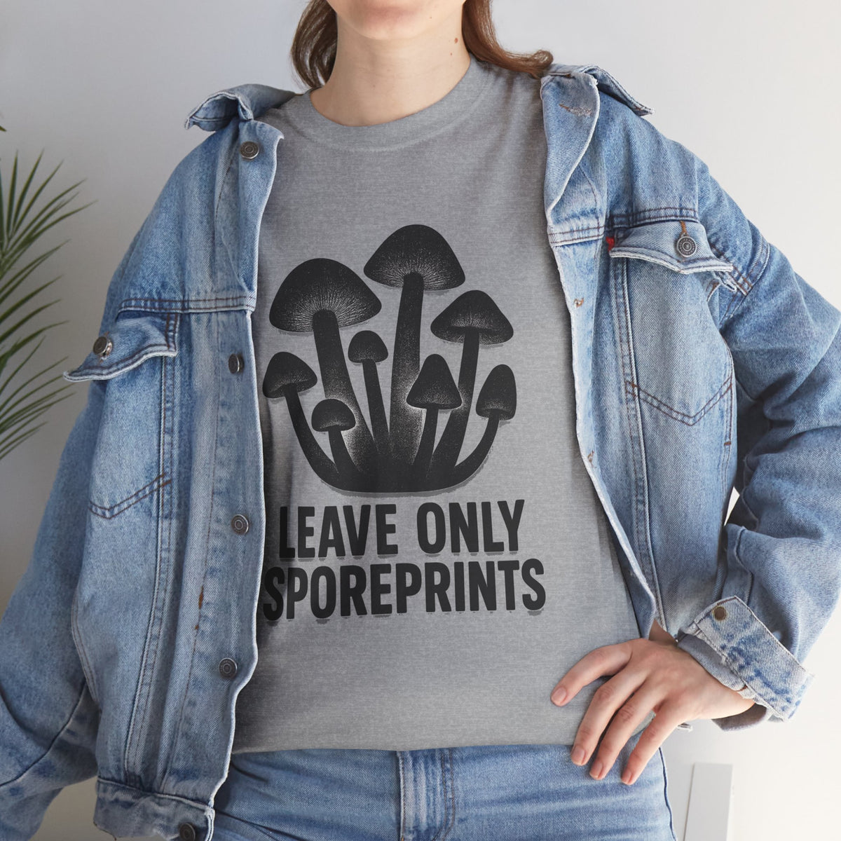 Mushroom Tee — "Leave Only Sporeprints" Eco Nature Graphic Shirt - Trending Now - August 2026