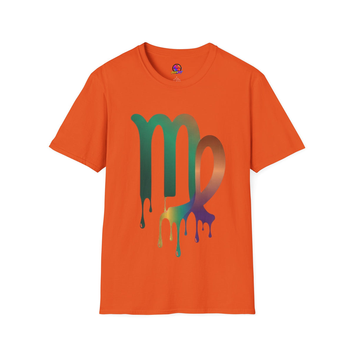 Virgo Zodiac Drip T-Shirt — Colorful Virgo Sign Astrology Tee