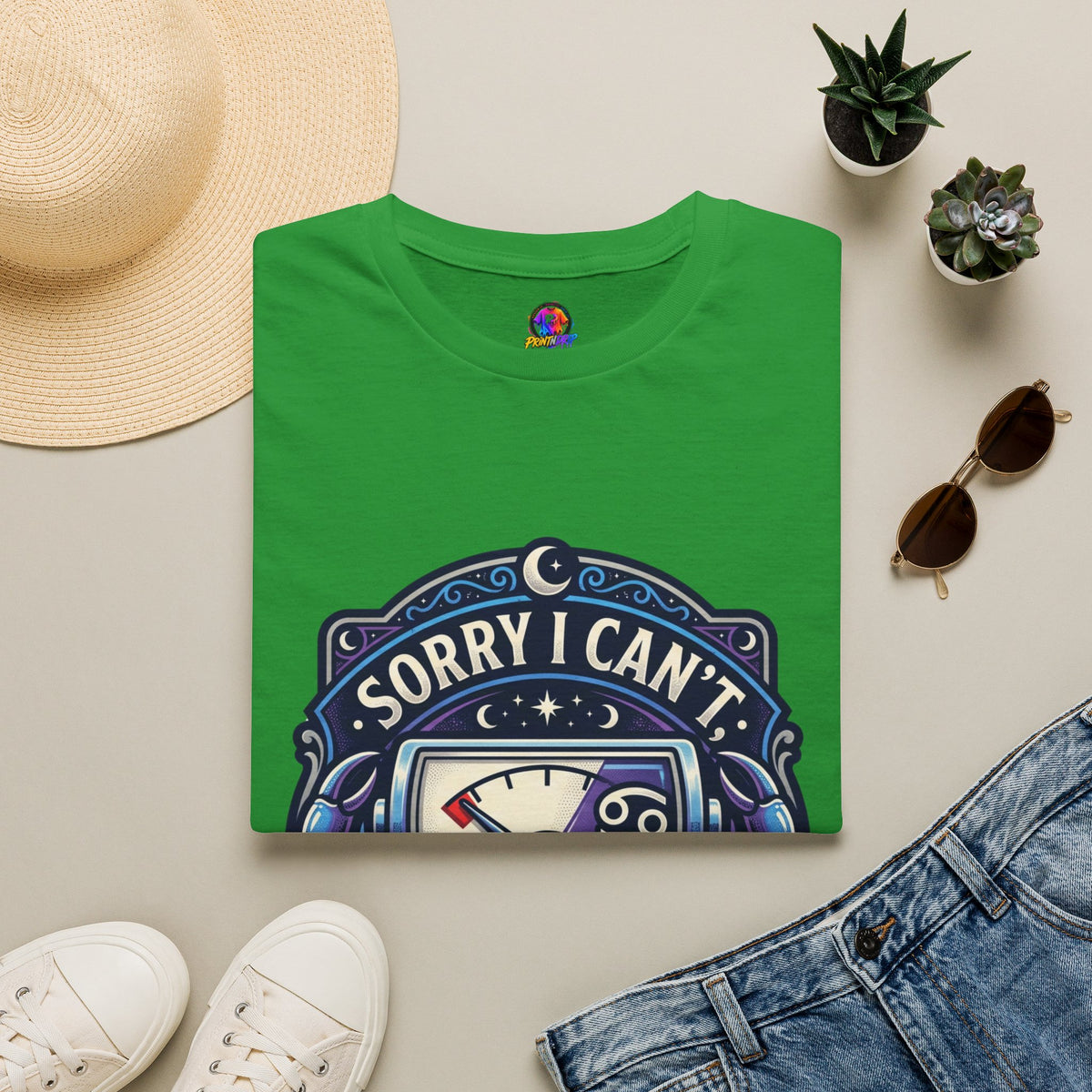 Cancer Support T-Shirt — "Sorry I Can't, My Cancer Social Battery Is Empty"