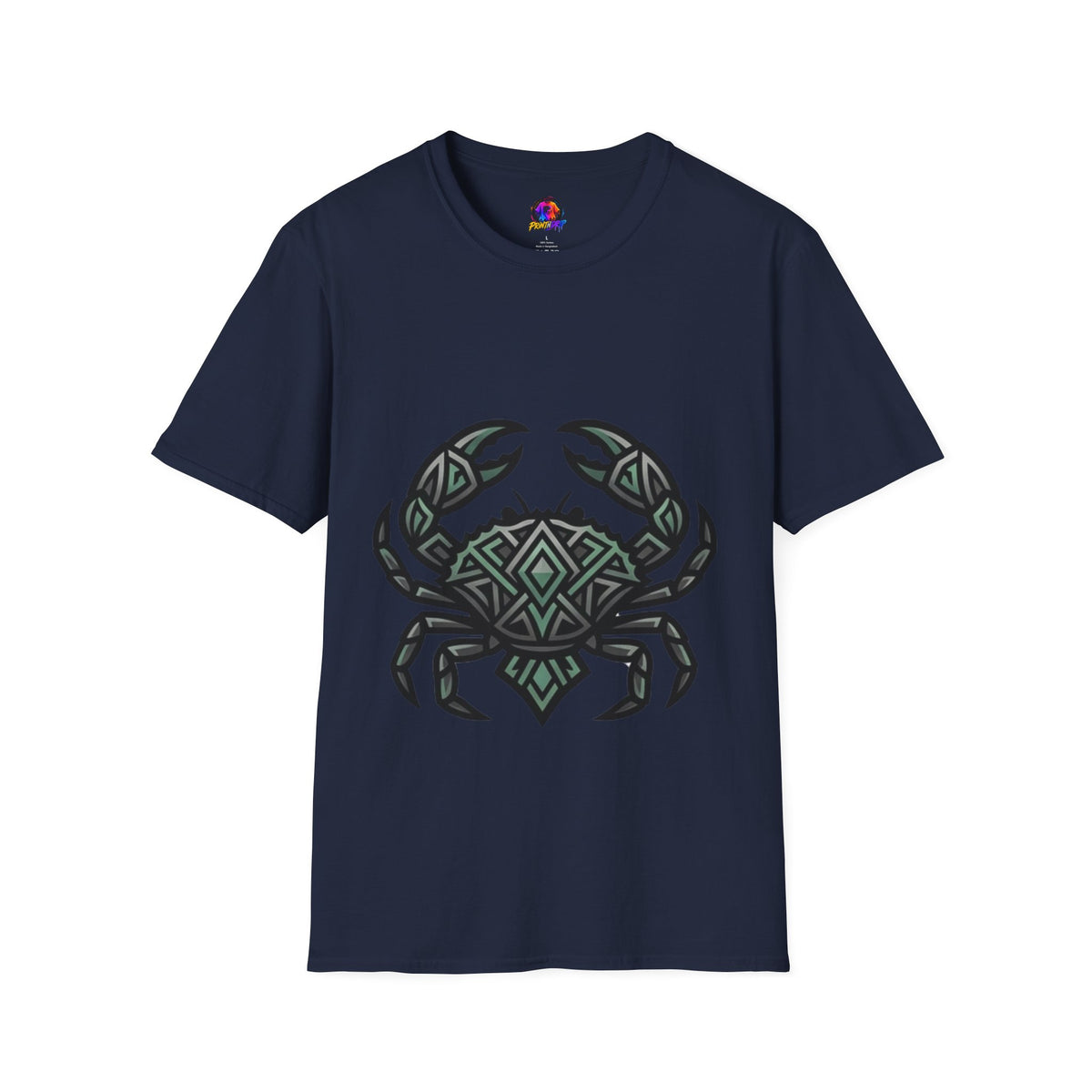 Cancer Zodiac Crab Tribal Graphic T-Shirt — Nautical Beachy Zodiac Style