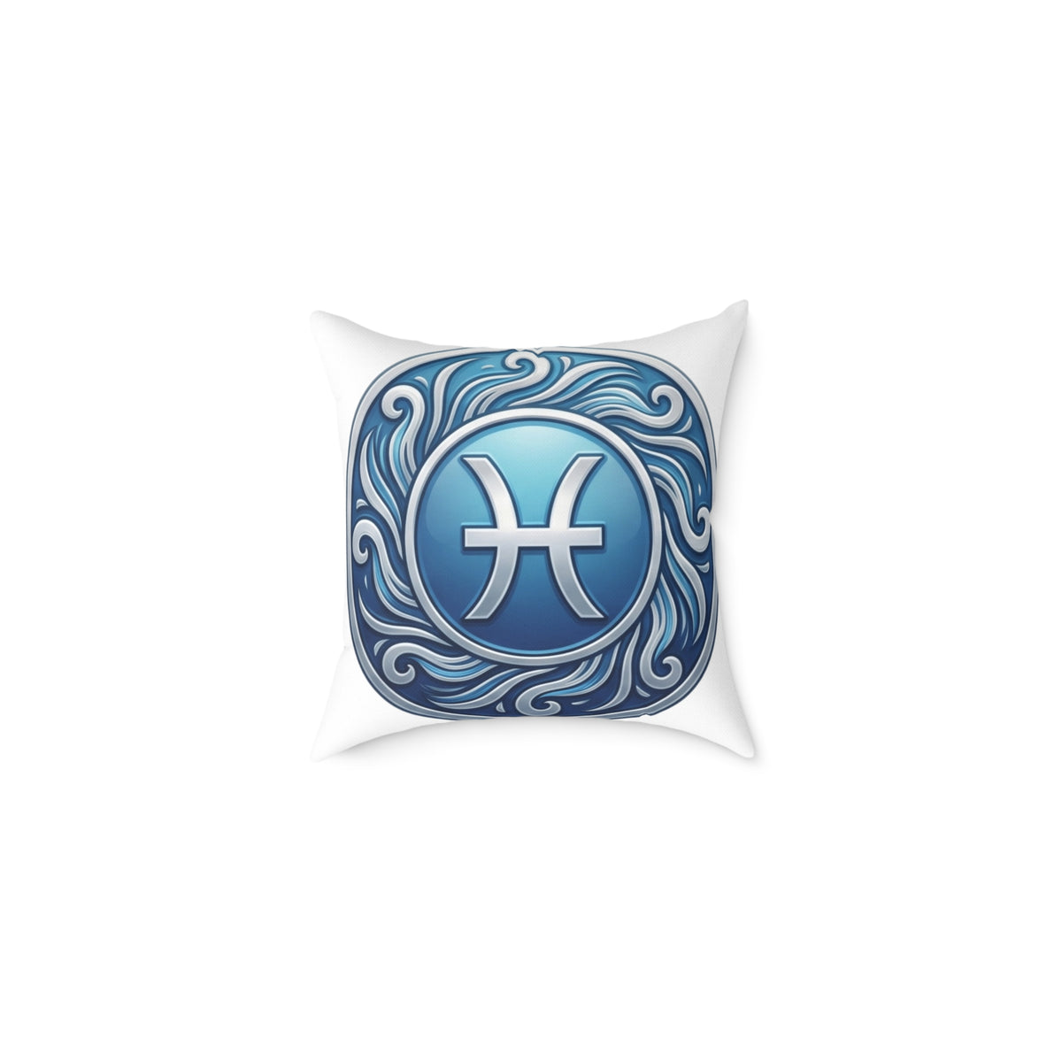 Pisces Zodiac Astrological Square Poly Canvas Pillow