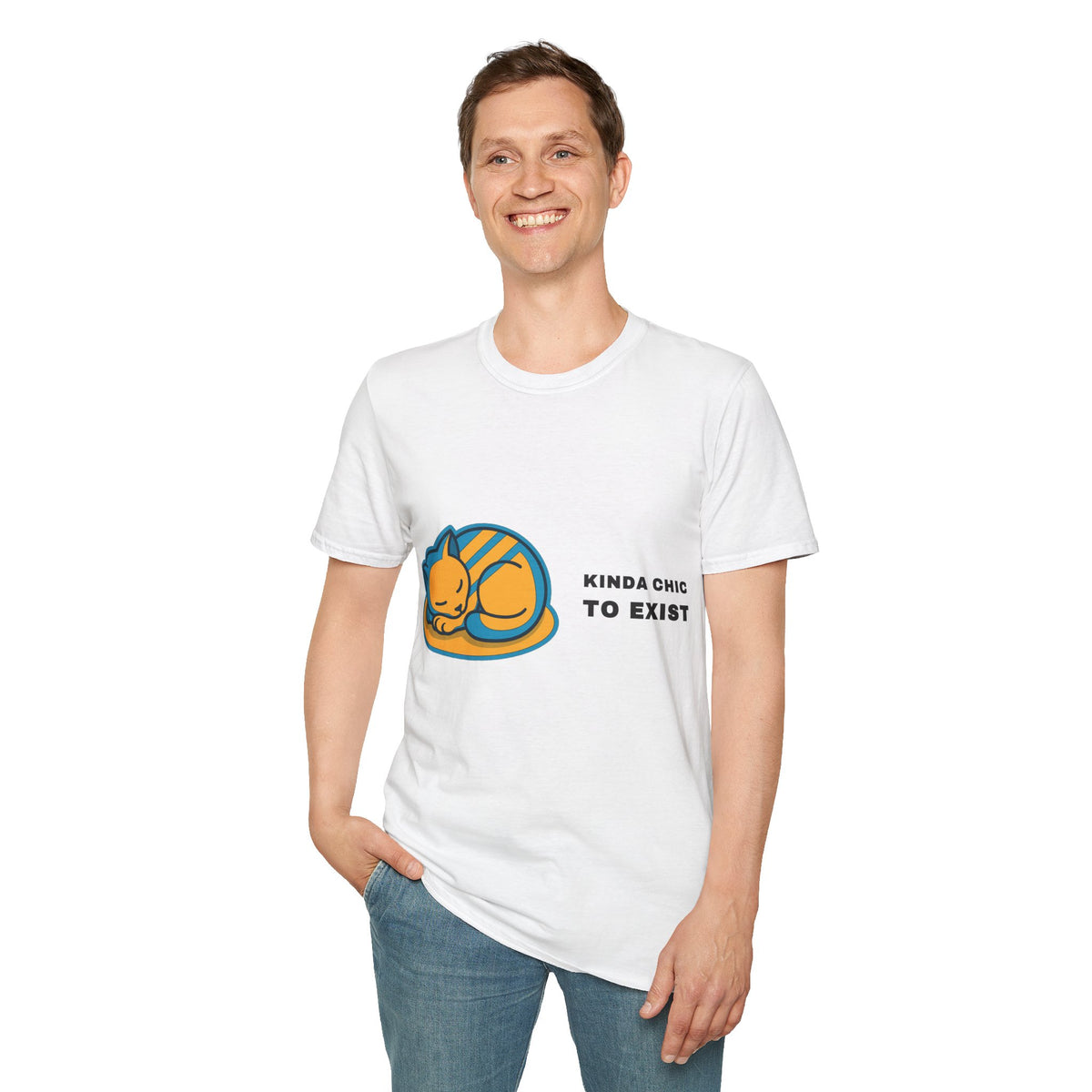 Cat Nap T‑Shirt - 'Kinda Okay To Exist' Cute Sleeping Cat Graphic Tee - Trending Now - September 2026