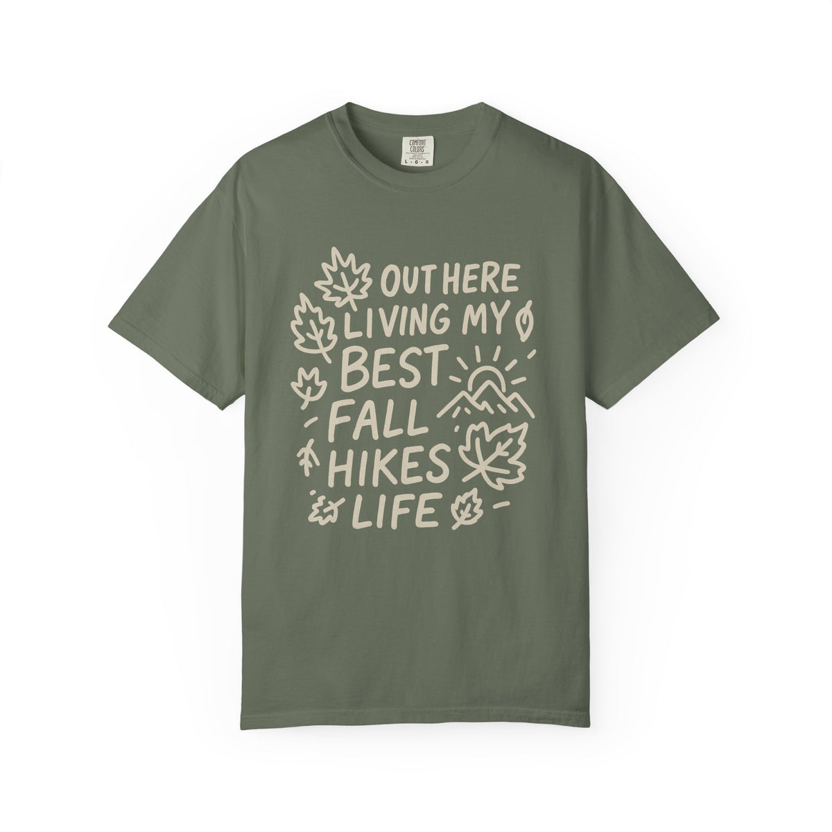 Fall Hikes T-Shirt — "Out Here Livin' My Best Fall Hikes Life" Nature Tee - Trending Now - October 2026
