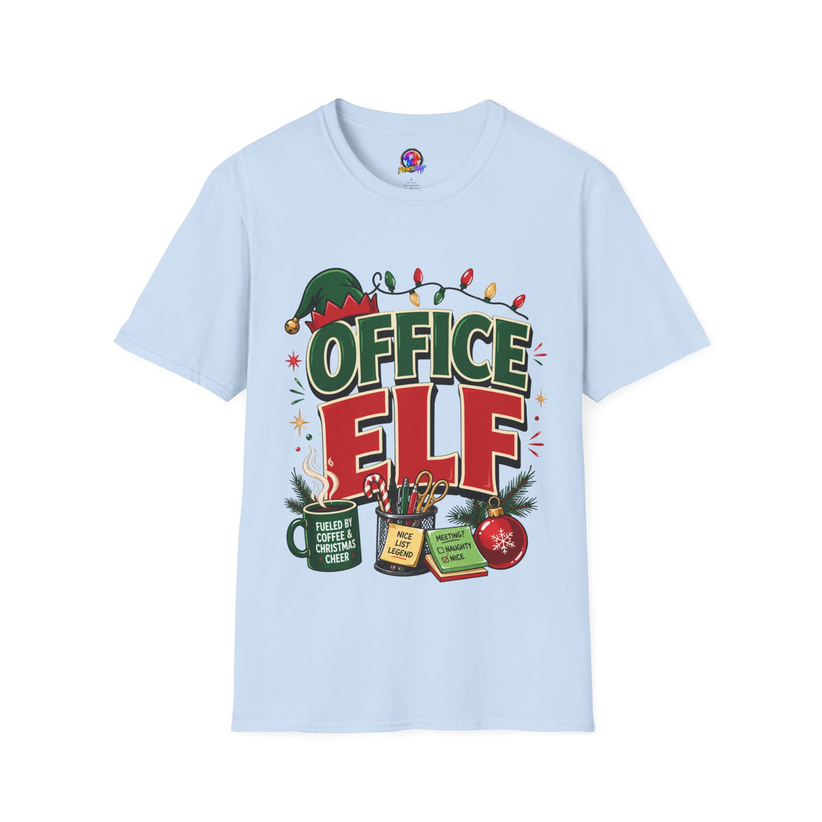 Office Elf T-Shirt — Funny Christmas Work Holiday Tee