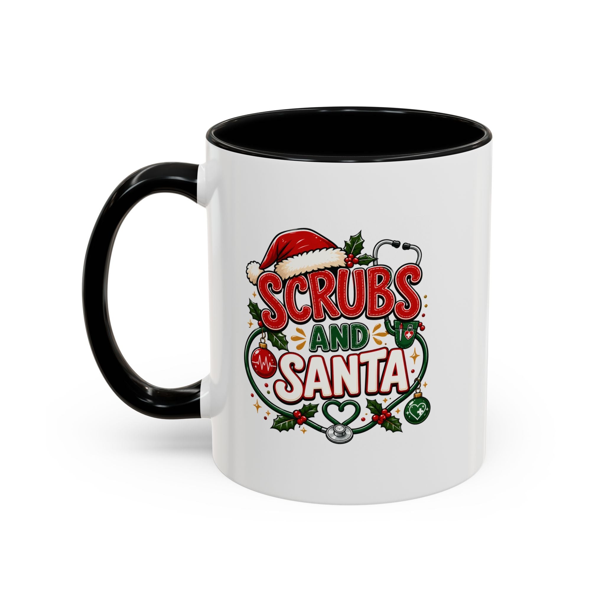 Scrubs and Santa Christmas Coffee Mug