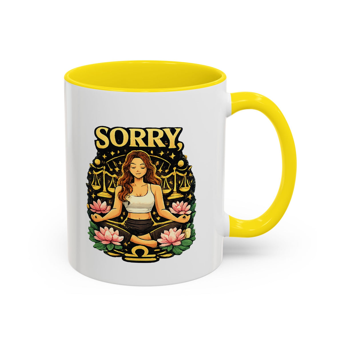 Libra Zodiac Accent Coffee Mug