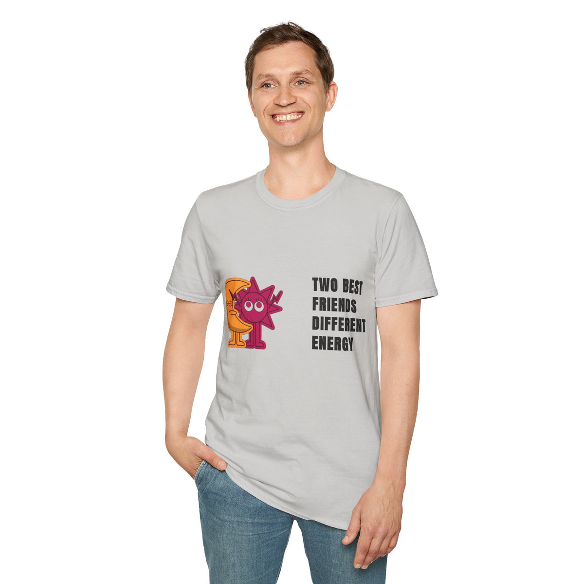 Two Best Friends Different Energy T-Shirt — Cute Cartoon Cat Duo Tee - Trending Now - September 2026