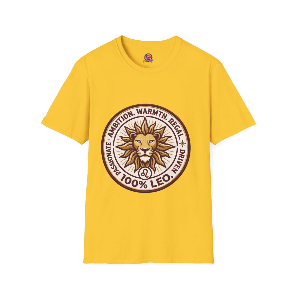 Leo Zodiac Lion T-Shirt — Ambition, Warmth & Regal Pride Graphic Tee