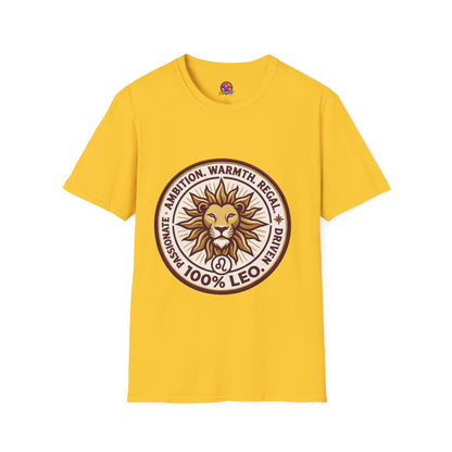 Leo Zodiac Lion T-Shirt — Ambition, Warmth & Regal Pride Graphic Tee