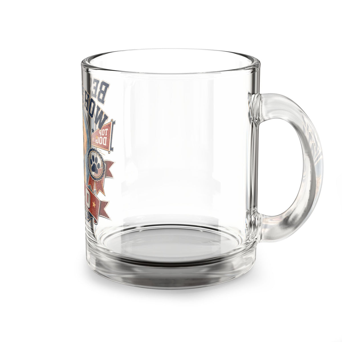 Best in Show Personalized Dog Glass Mug — 'Milo' Pet Portrait Class of 2026 Milo Bailey Dog Dad Mom  Glass Mug 10 oz
