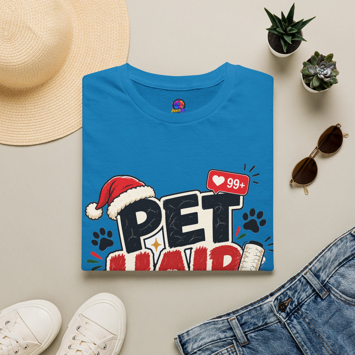 Pet Hair Holiday Tee — Funny Christmas Shirt for Pet Lovers