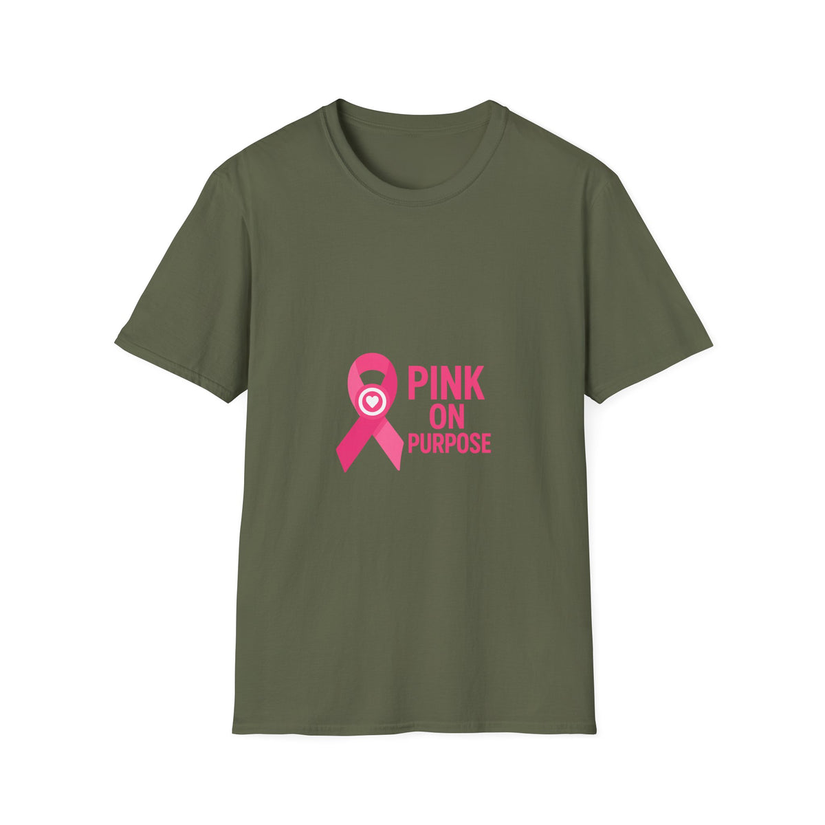 Pink On Purpose T-Shirt — Breast Cancer Awareness Ribbon Tee - Trending Now - October 2026