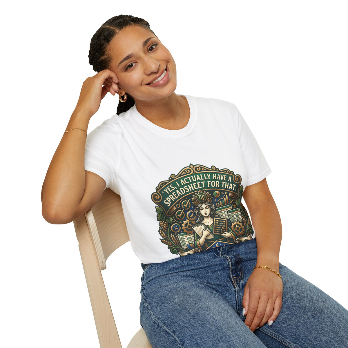 Virgo Zodiac T‑Shirt — "Yes, I Actually Have a Spreadsheet for That"