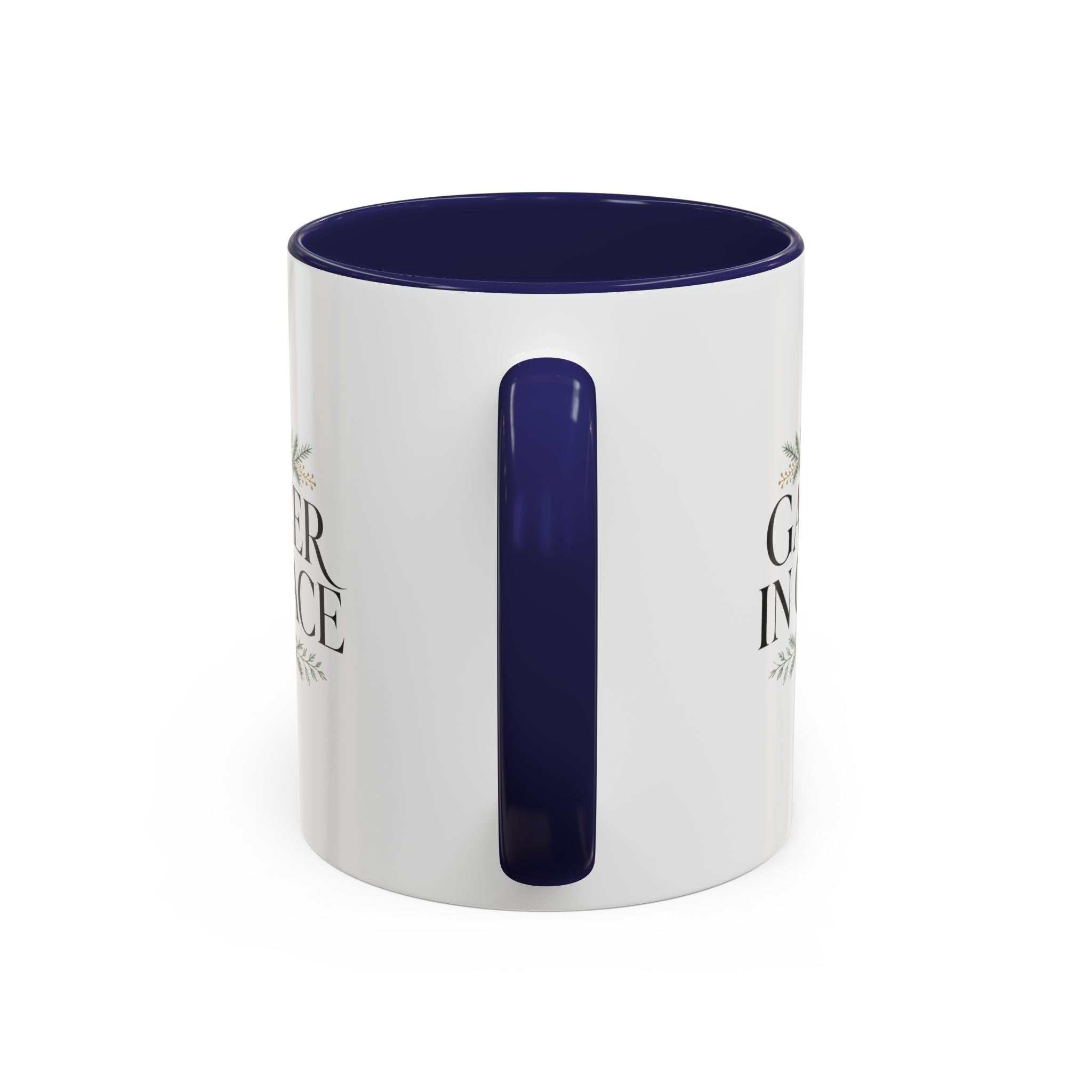 Christmas Gather in Grace Coffee Mug — Inspirational Holiday Accent Mug