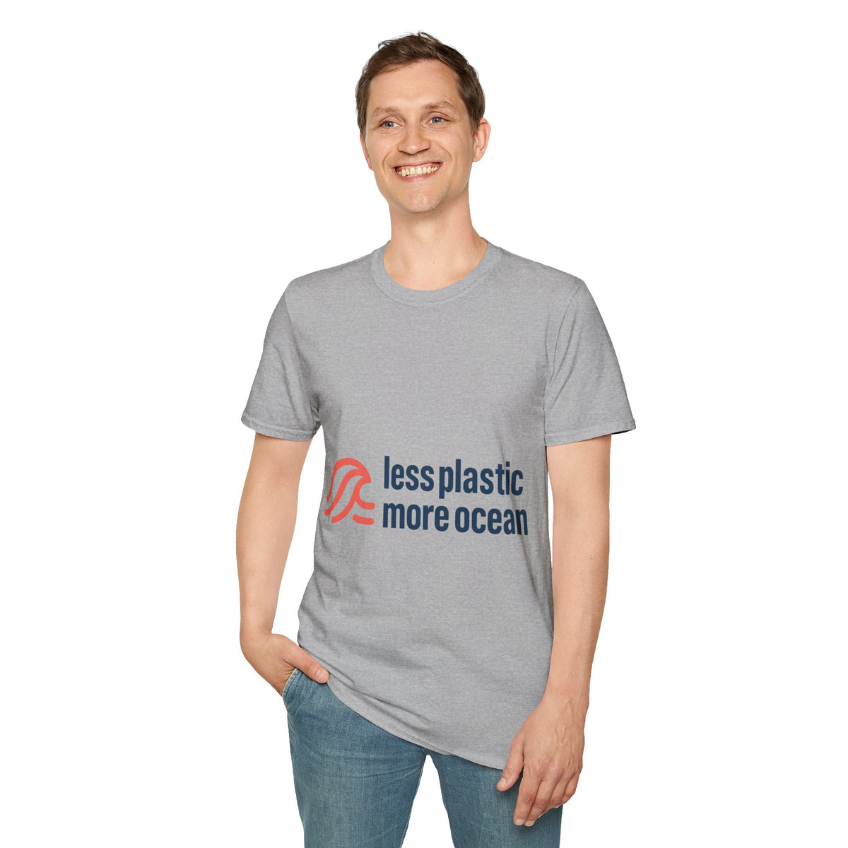 Minimal Wave Logo T‑Shirt — Subtle Red & Blue Surf Graphic- Trending Now - September 2026