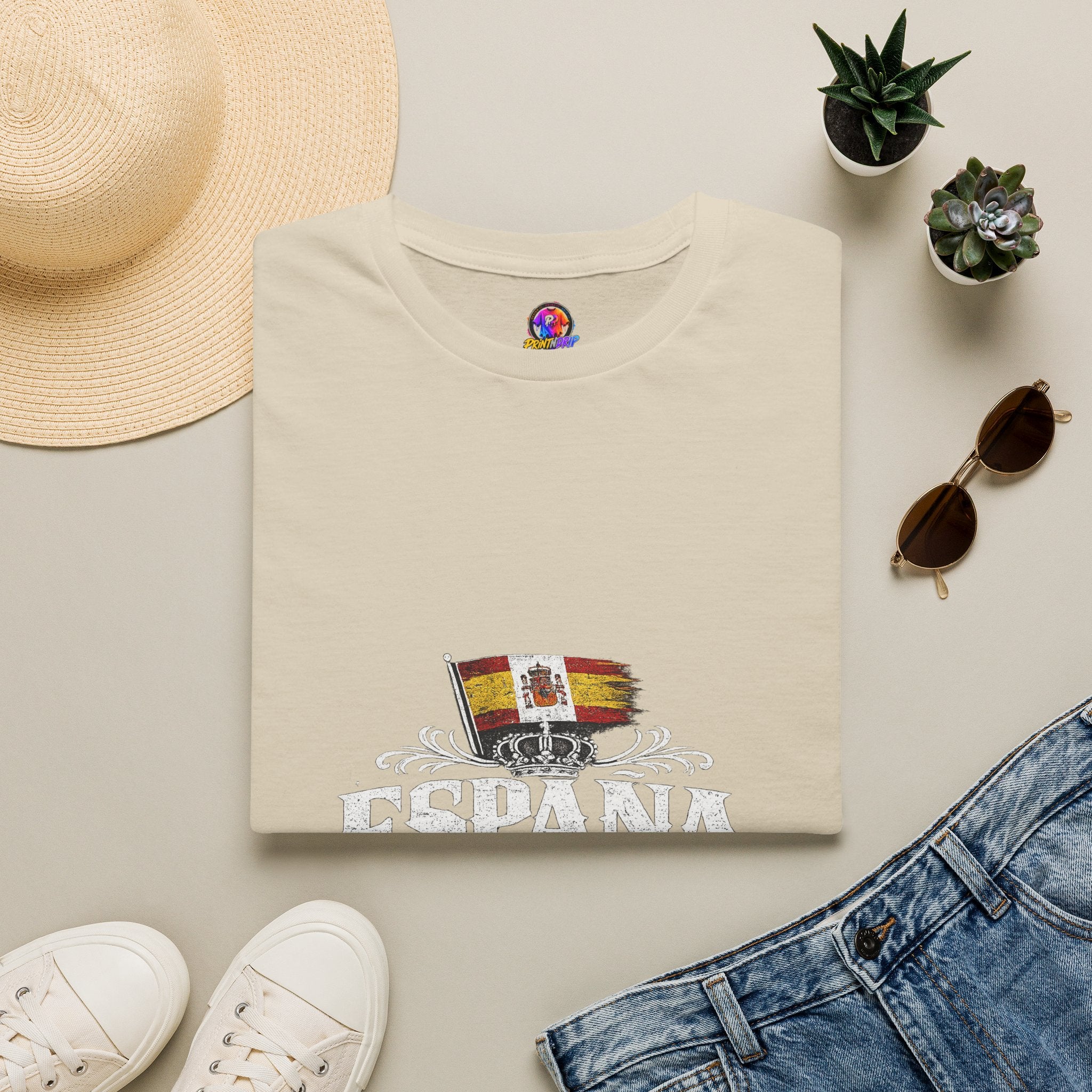 Spain Flag Crest T-Shirt — Spanish Pride Graphic Tee