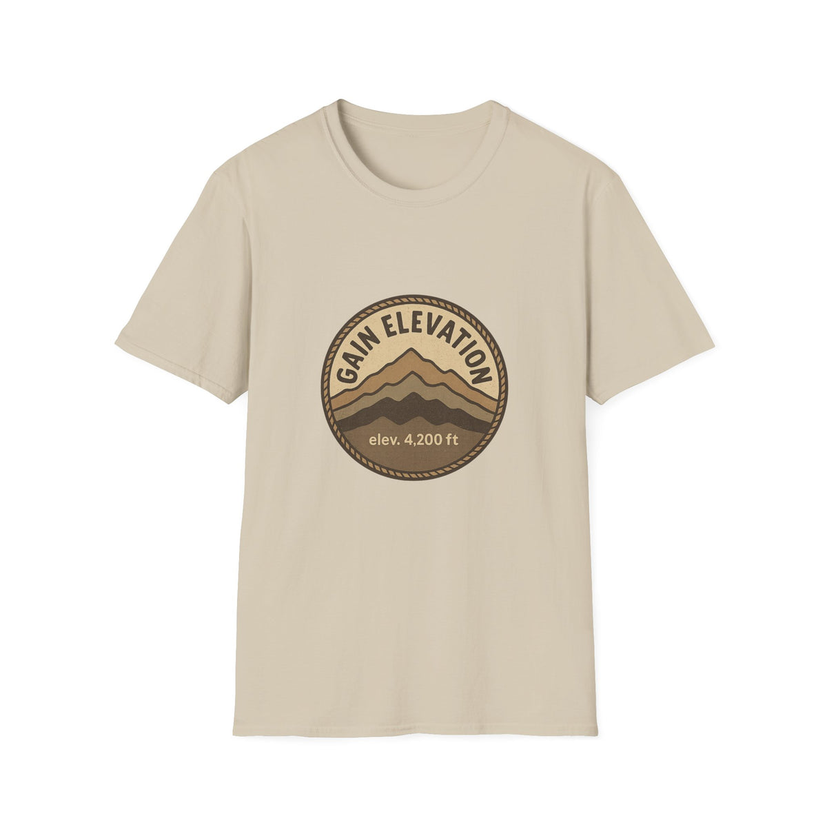 Mountain Elevation Badge T‑Shirt — Vintage Outdoor Adventure Tee - Trending Now - August 2026