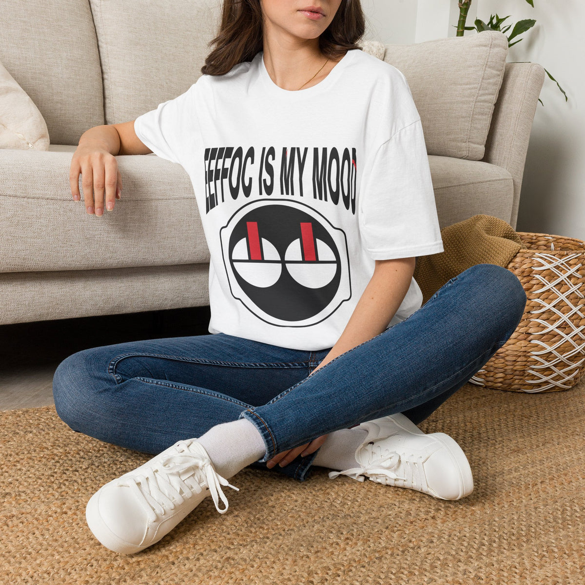 T-Shirt — “EFFOC Is My Mood” Graphic Tee (Emo/Edgy Smiley Design) - Trending Now - August 2026