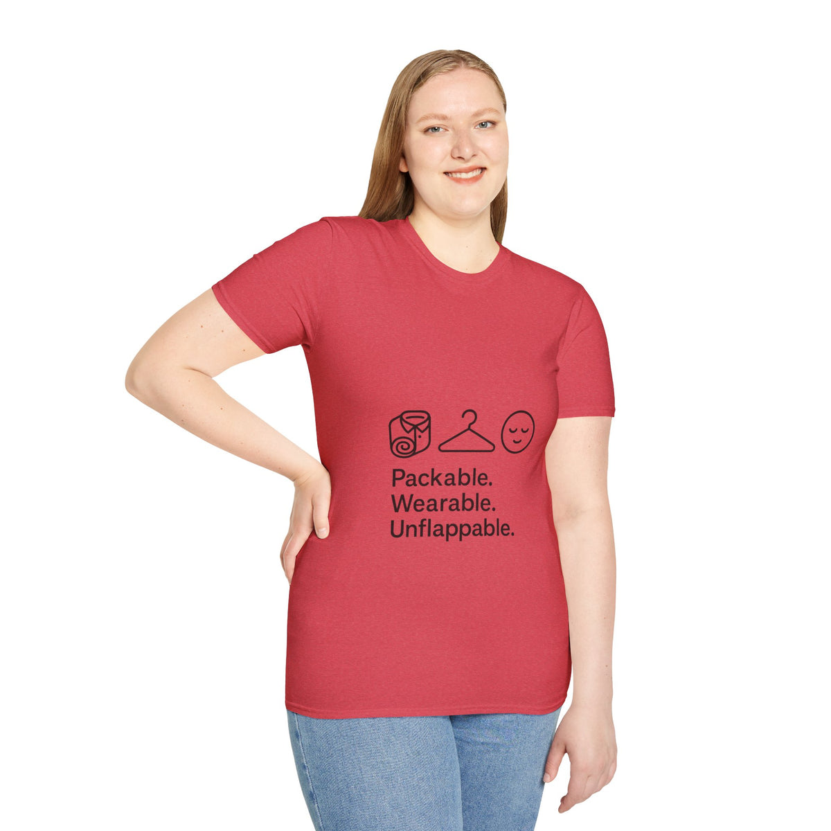 Packable. Wearable. Unflappable. T-Shirt — Minimal Travel Tee - Trending Now - October 2026