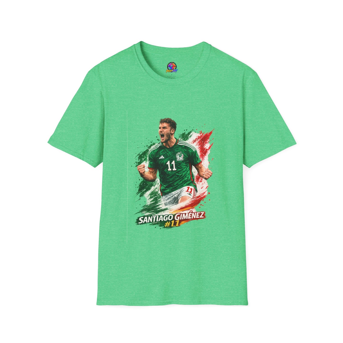 Mexico Soccer Jersey T-Shirt — Santiago Giménez Mexico #11 Fan Tee