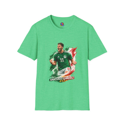 Mexico Soccer Jersey T-Shirt — Santiago Giménez Mexico #11 Fan Tee
