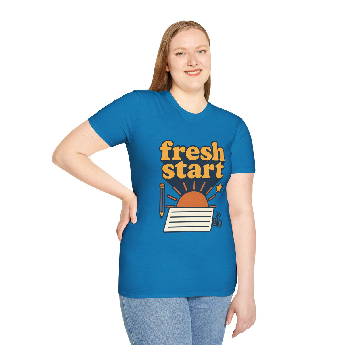 Fresh Start T-Shirt – Retro Sunrise Graphic  - Trending Now - August 2026