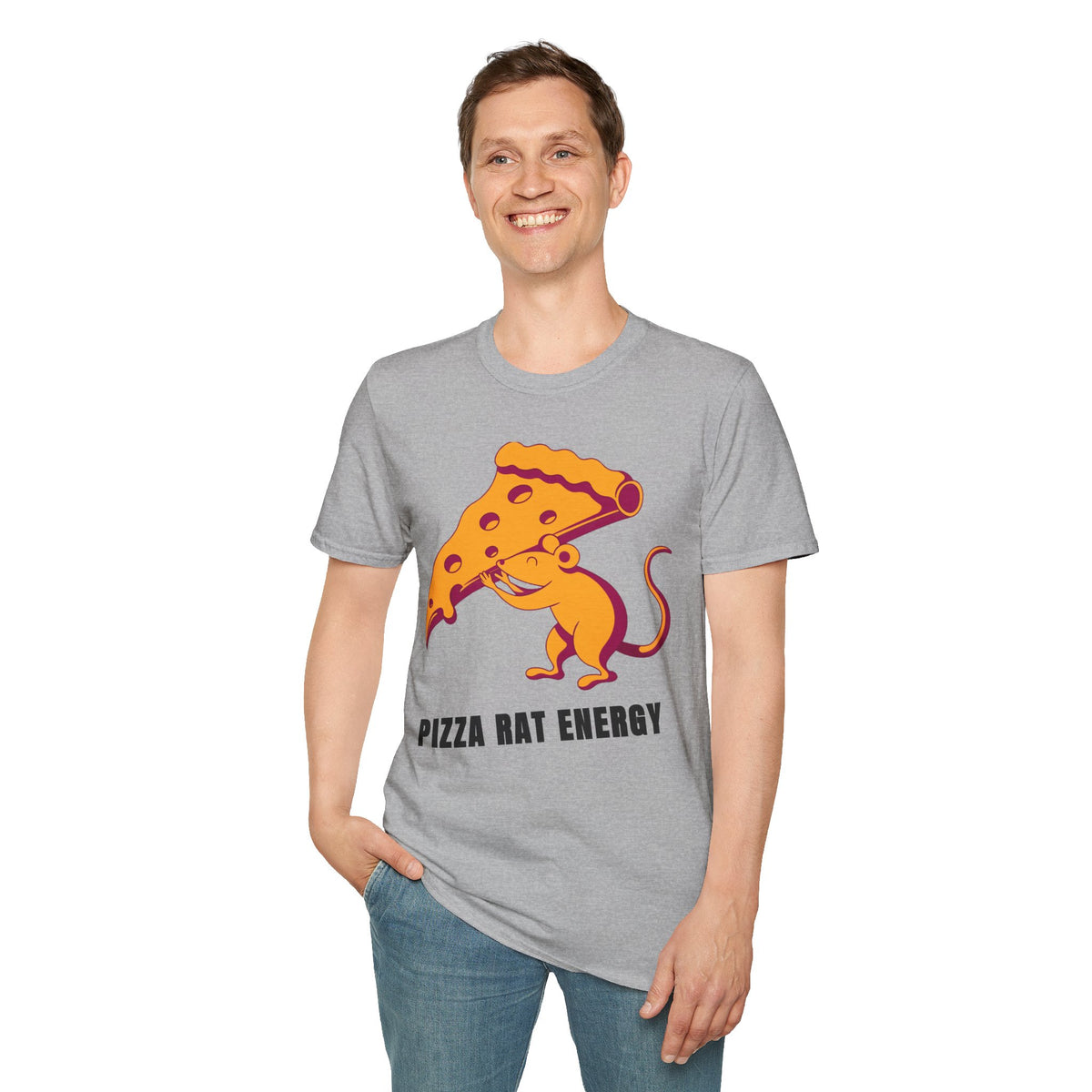 Pizza Rat Energy T-Shirt — Funny Pizza Slice & Rat Graphic Tee - Trending Now - September 2026