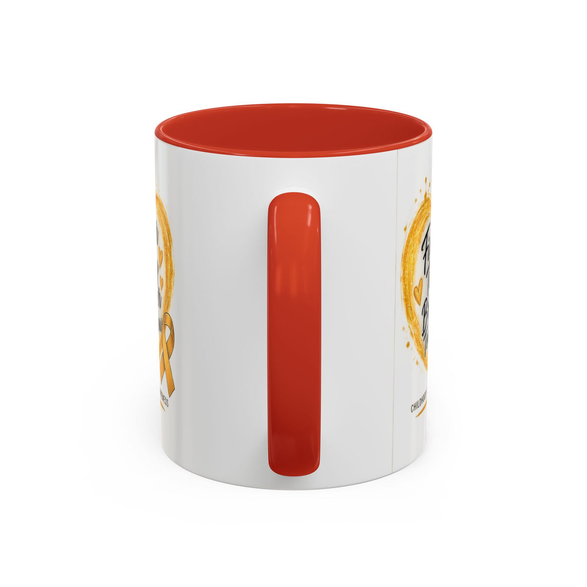Childhood Cancer Awareness Coffee Mug – "Fighter Today Brighter Tomorrow" (Accent 11/15oz)