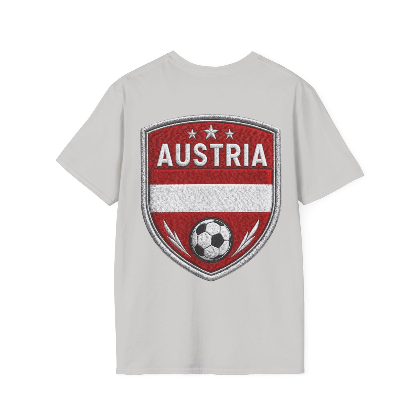 Austria  Alpine Charge Soccer T-Shirt — Mountain Football Graphic Tee -