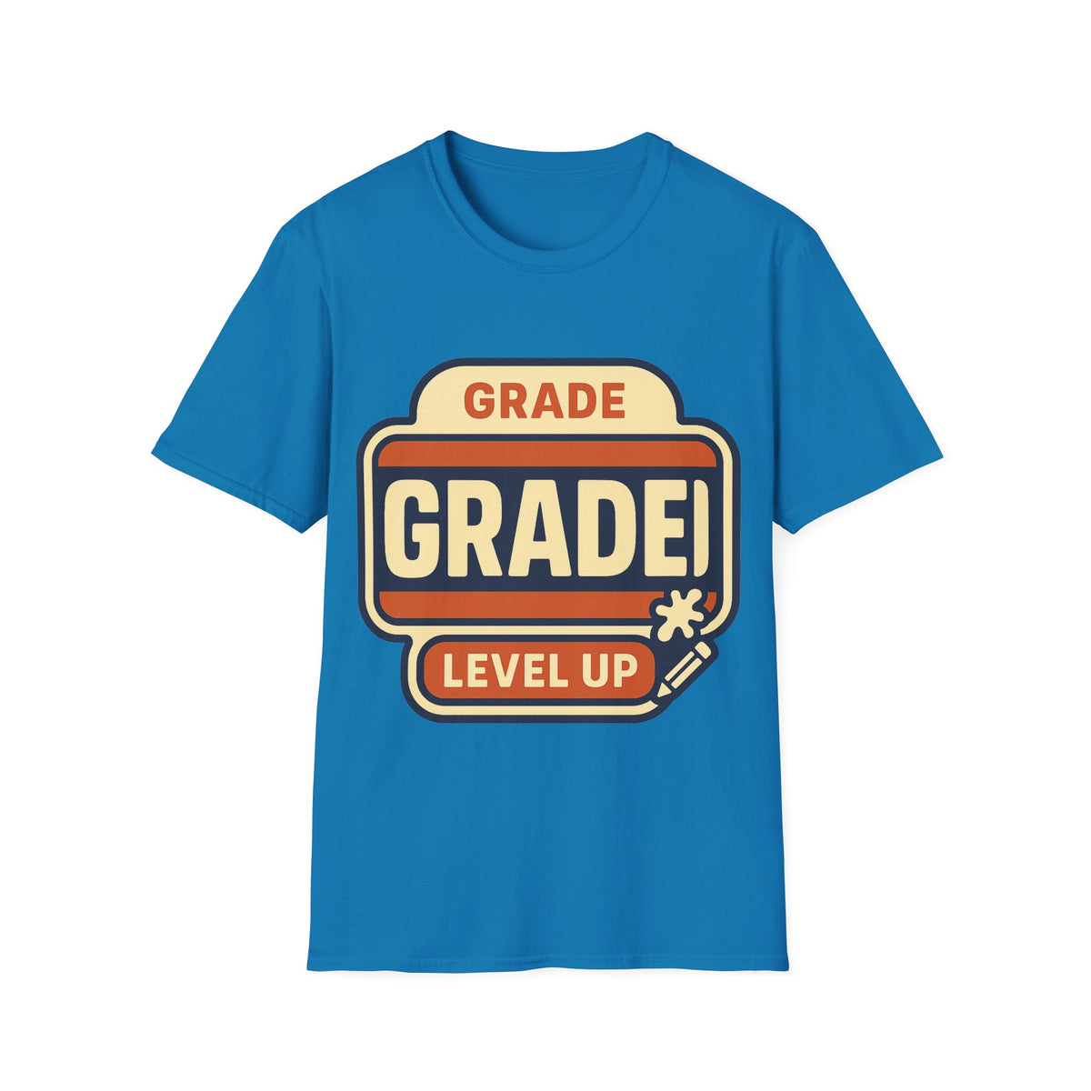 Grade Up Retro Badge T‑Shirt — "GRADE! LEVEL UP" Gamer Teacher Gift - Trending Now - August 2026