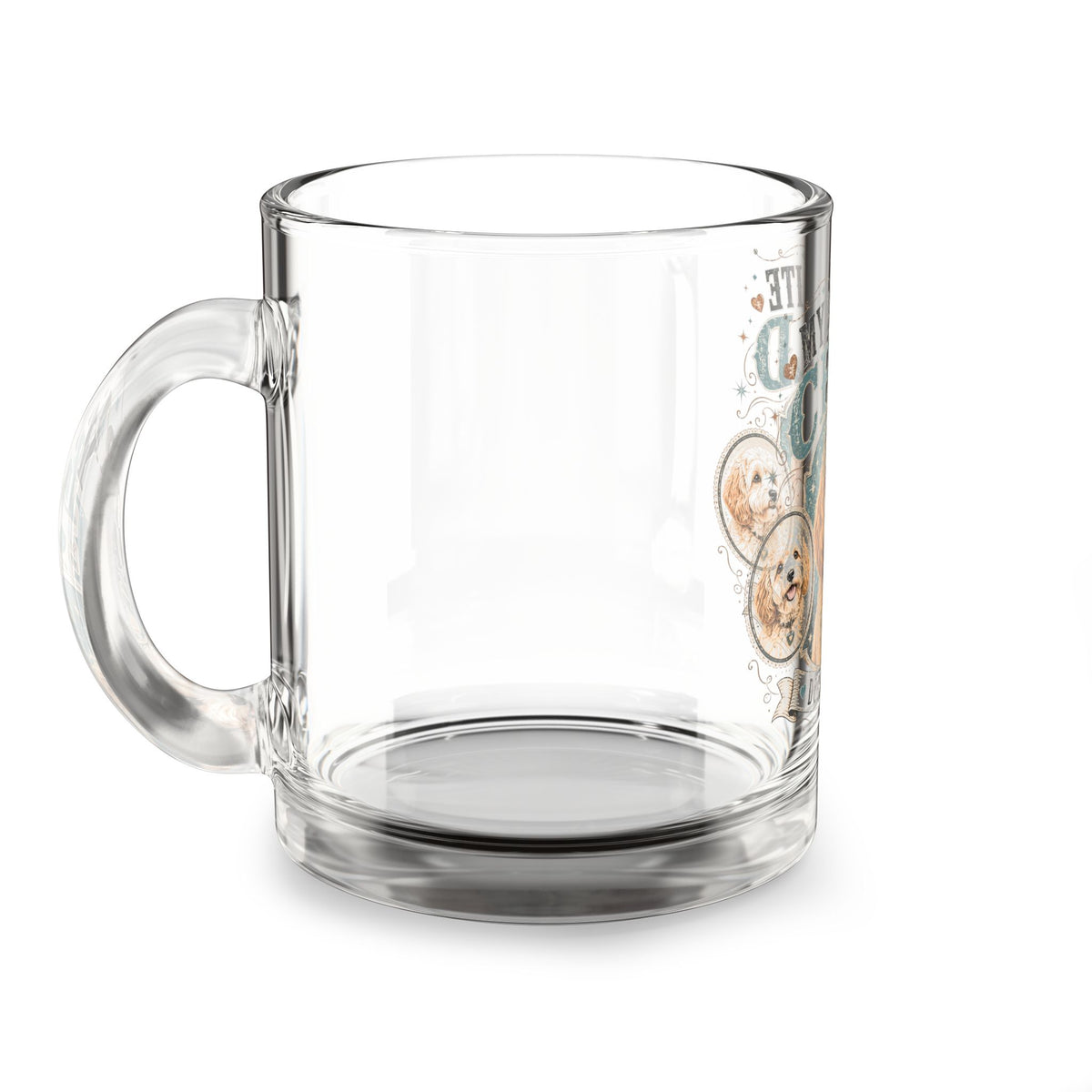 Milo Bailey Dog Dad Mom  Glass Mug 10 oz Glass Mug — "My Favorite Child" Dog Mom Club 10oz