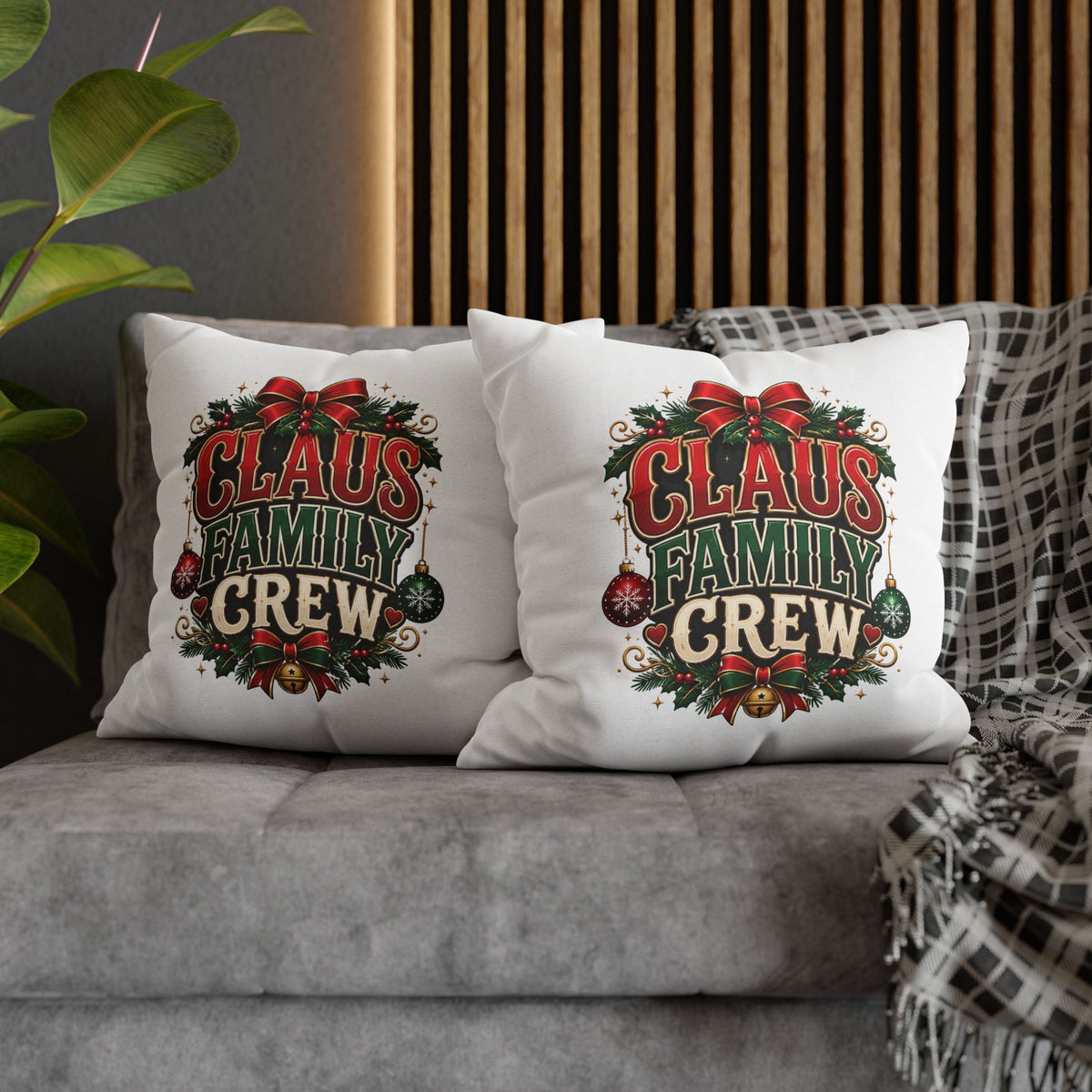 Christmas Claus Family Crew Christmas Pillowcase