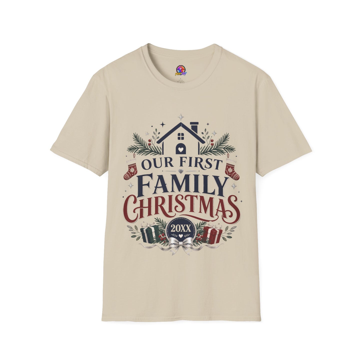 T-Shirt — Our First Family Christmas Personalized Tee
