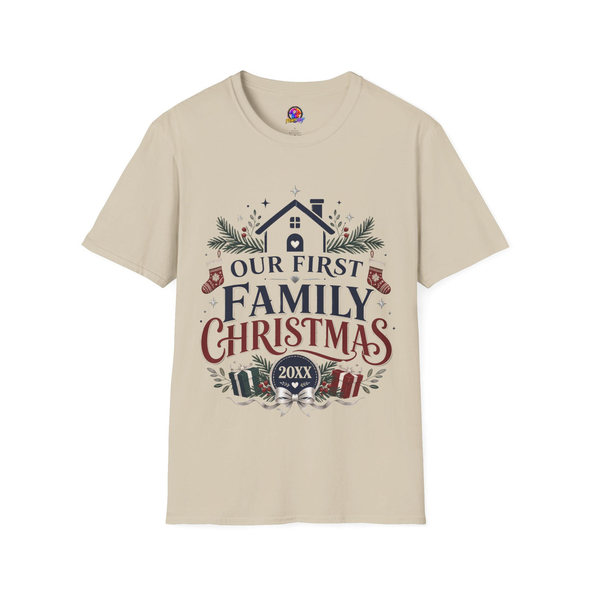 T-Shirt — Our First Family Christmas Personalized Tee