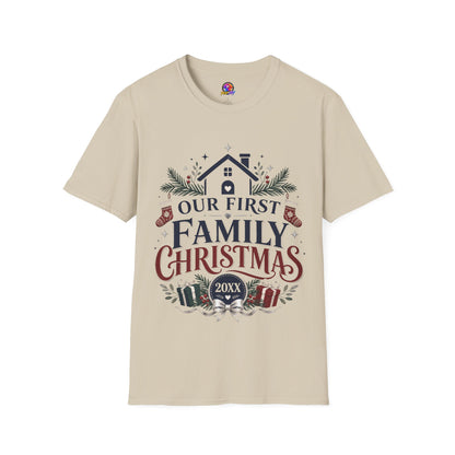 T-Shirt — Our First Family Christmas Personalized Tee