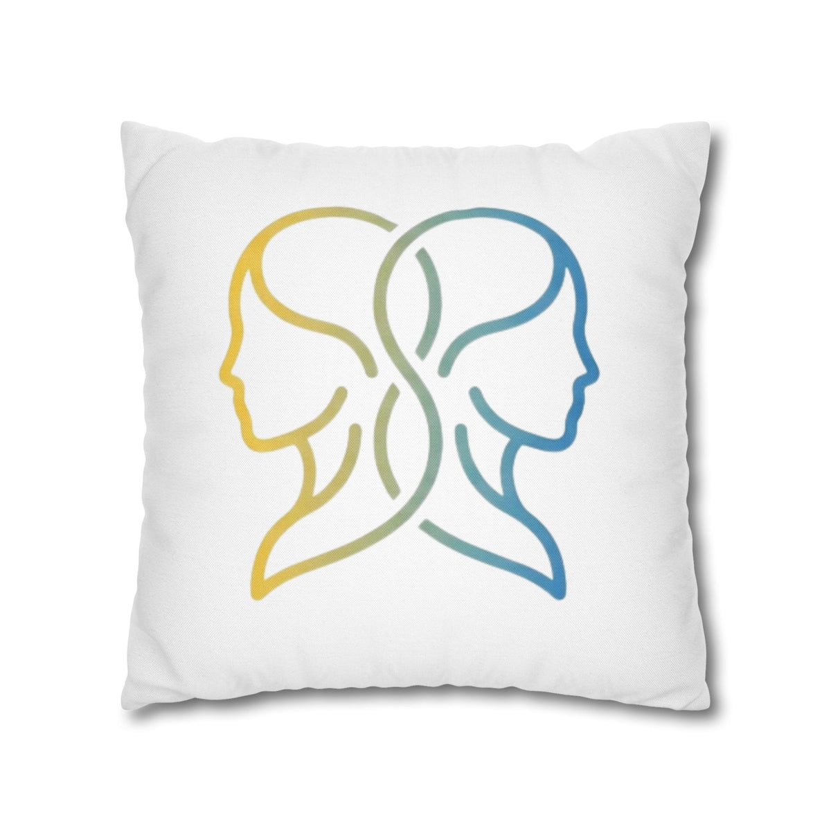 Gemini Zodiac Pillowcase — Dual-Face Gradient Astrology Throw Pillow Cover