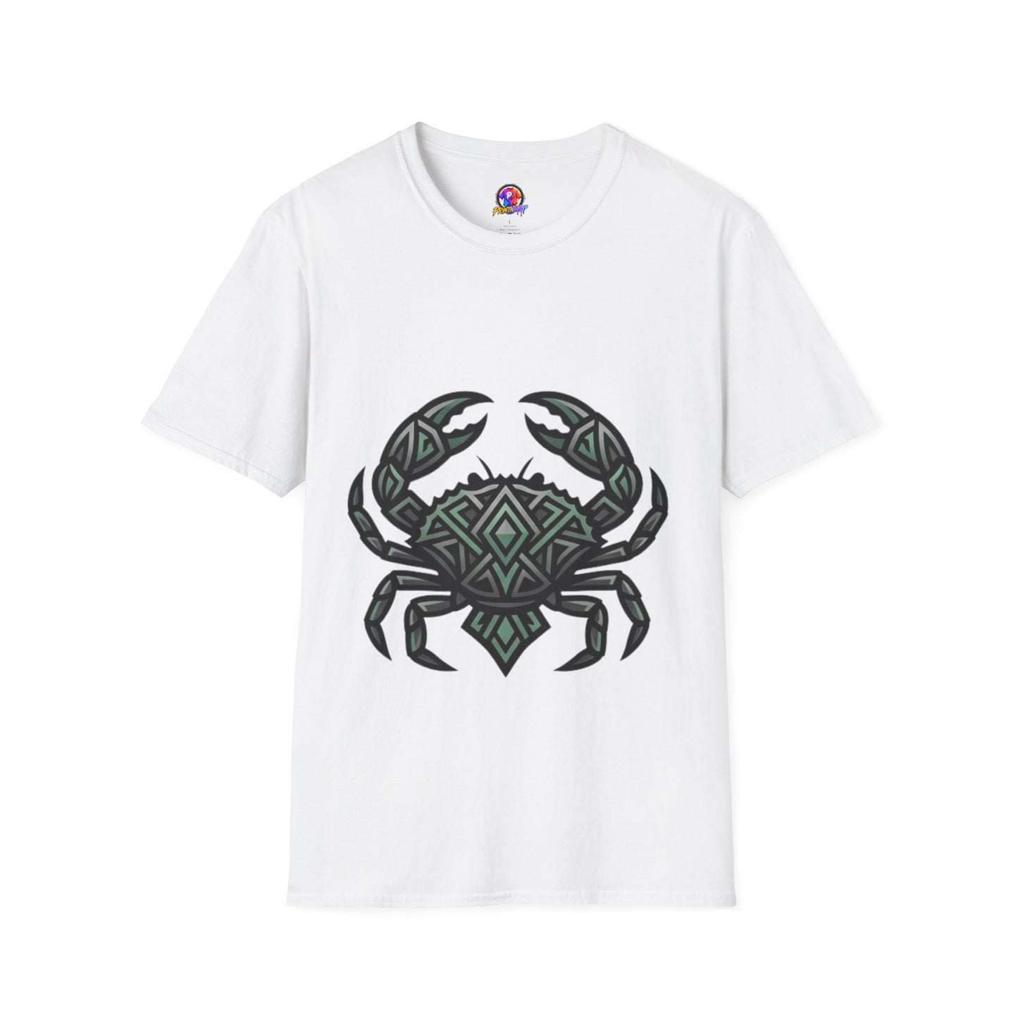 Crab Tribal Graphic T-Shirt — Nautical Beachy Zodiac Style
