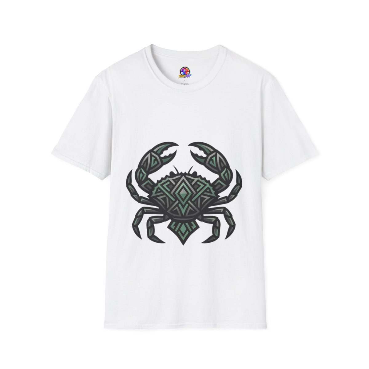 Cancer Zodiac Crab Tribal Graphic T-Shirt — Nautical Beachy Zodiac Style