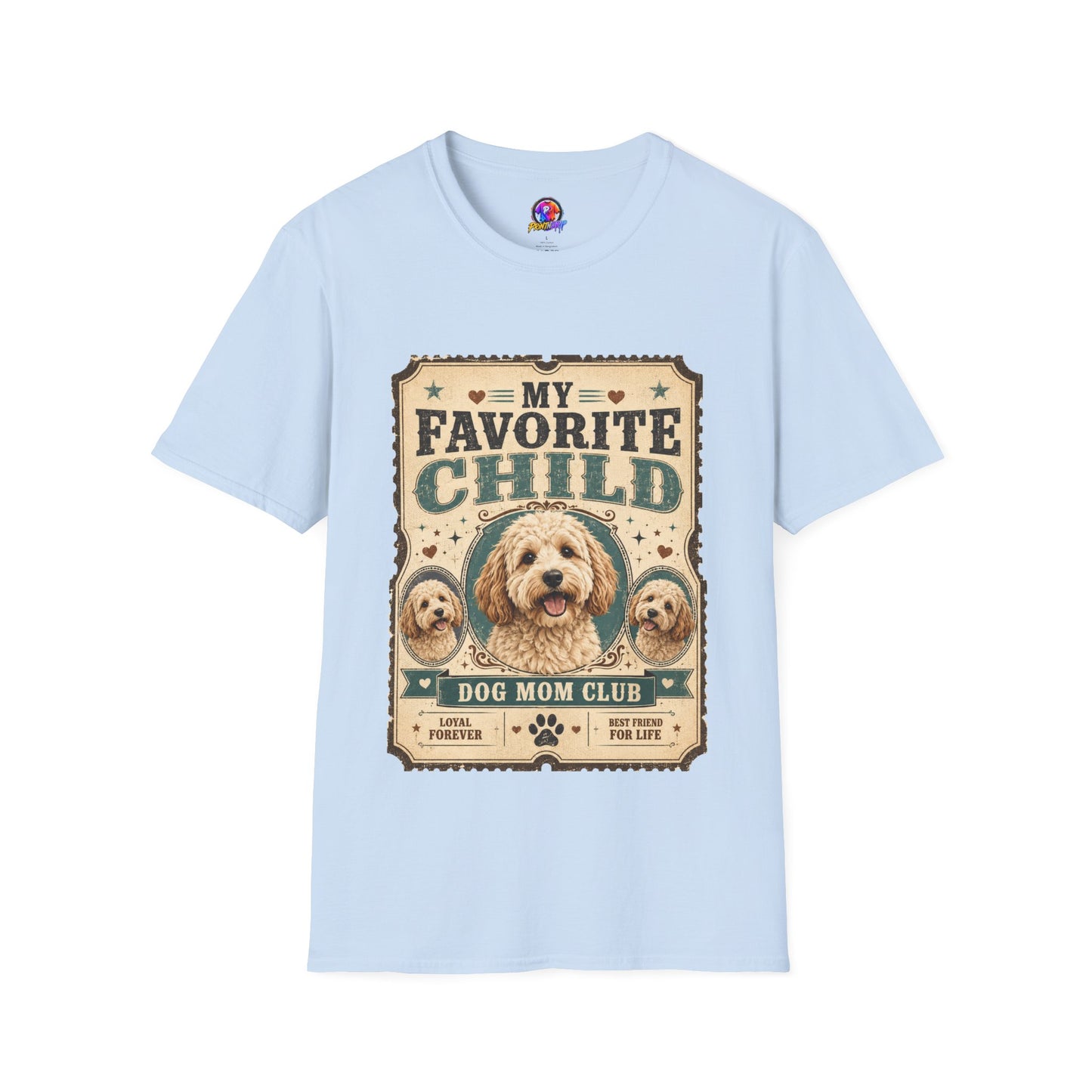 Favorite Child T-Shirt — "My Favorite Child" Dog Mom Club Vintage Tee