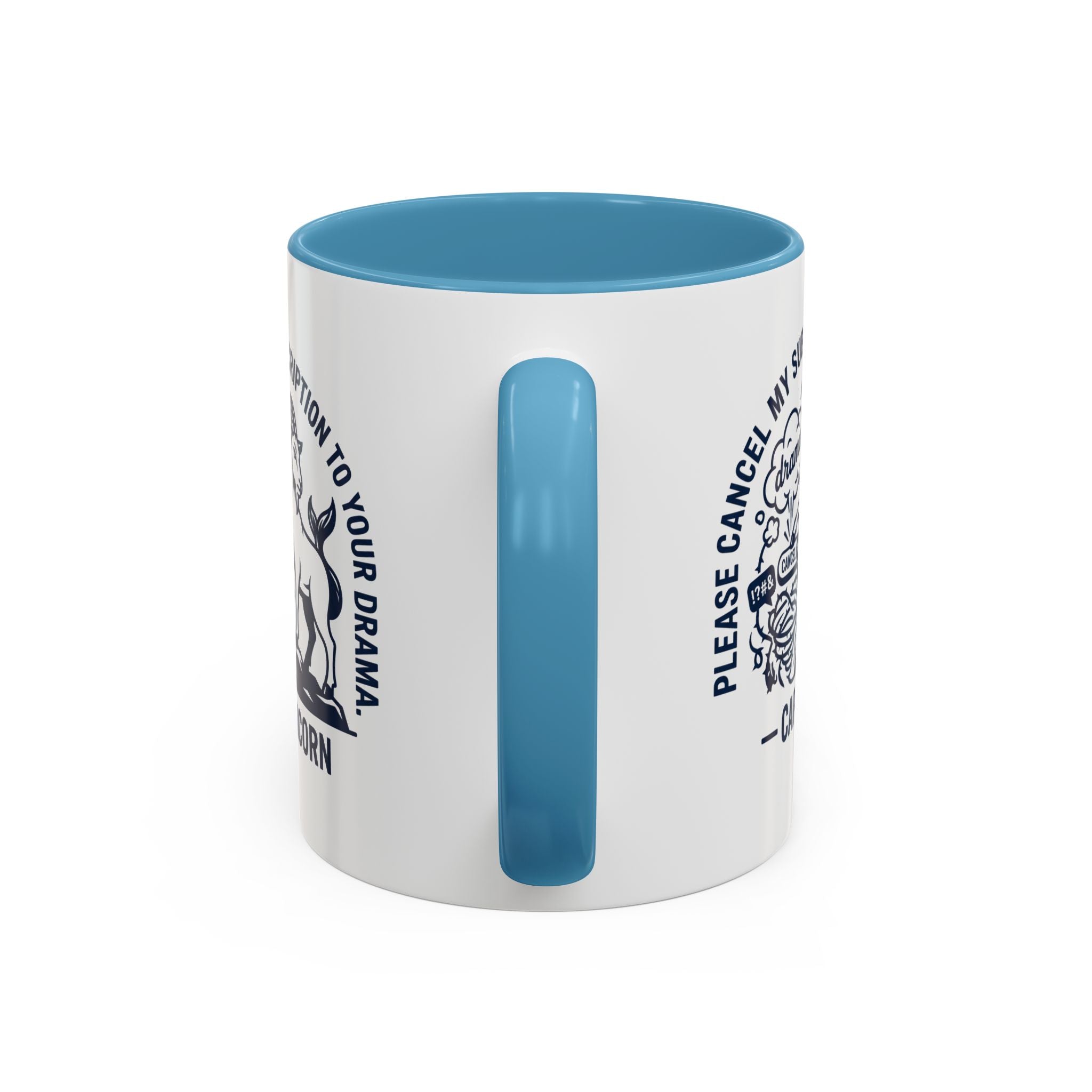 Capricorn Accent Coffee Mug – “Please Cancel My Subscription to Your Drama” Zodiac Gift
