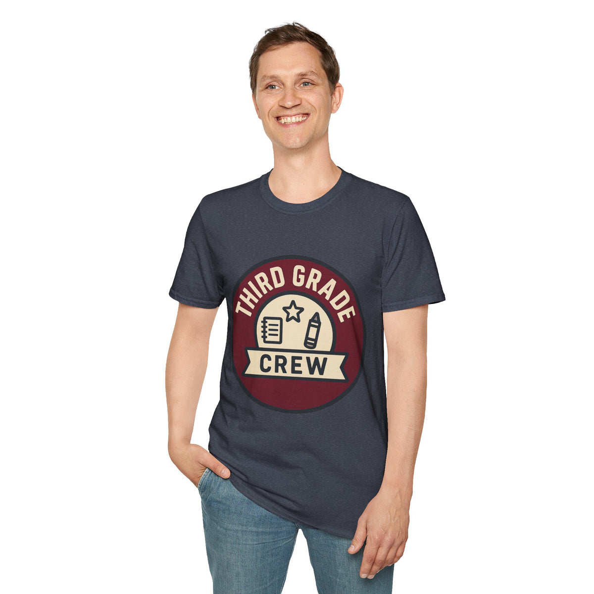 Third Grade Crew T-Shirt — Retro School Teacher & Student Tee - Trending Now - August 2026