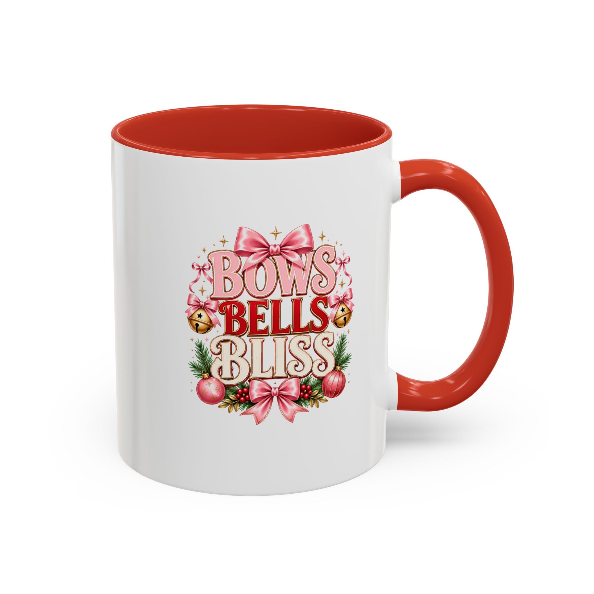 Bows Bells Bliss Christmas Accent Coffee Mug