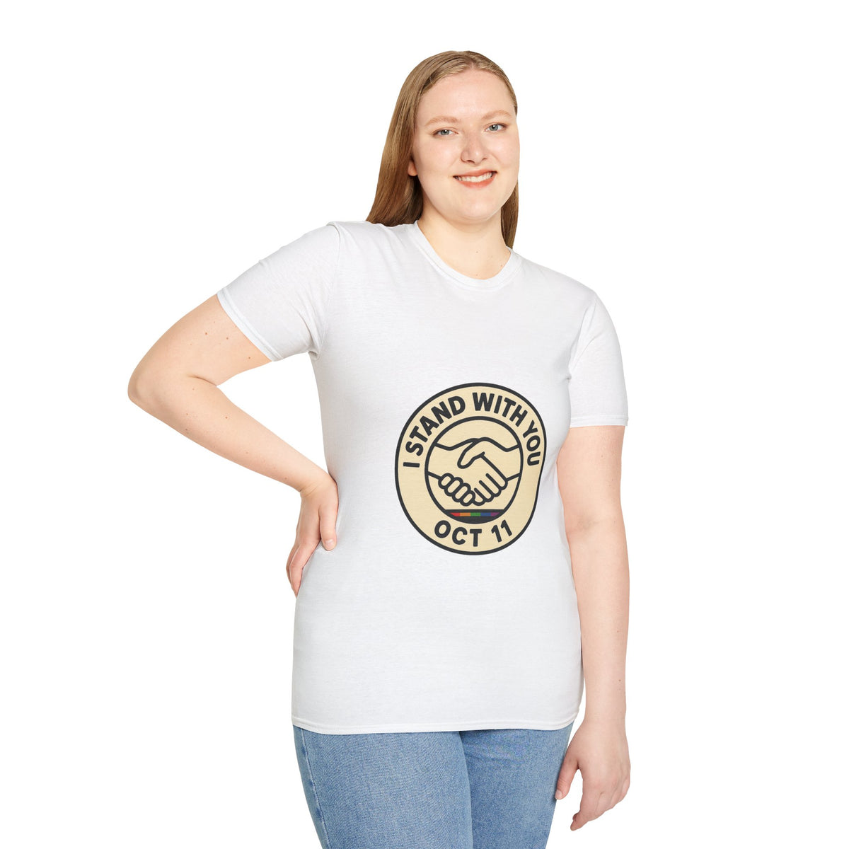 I Stand With You Oct 11 T‑Shirt — Solidarity Handshake Tee - Trending Now - October 2026