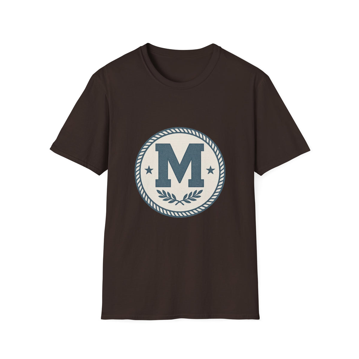 Monogram M Crest T‑Shirt — Vintage Initial Logo Tee - Trending Now - August 2026