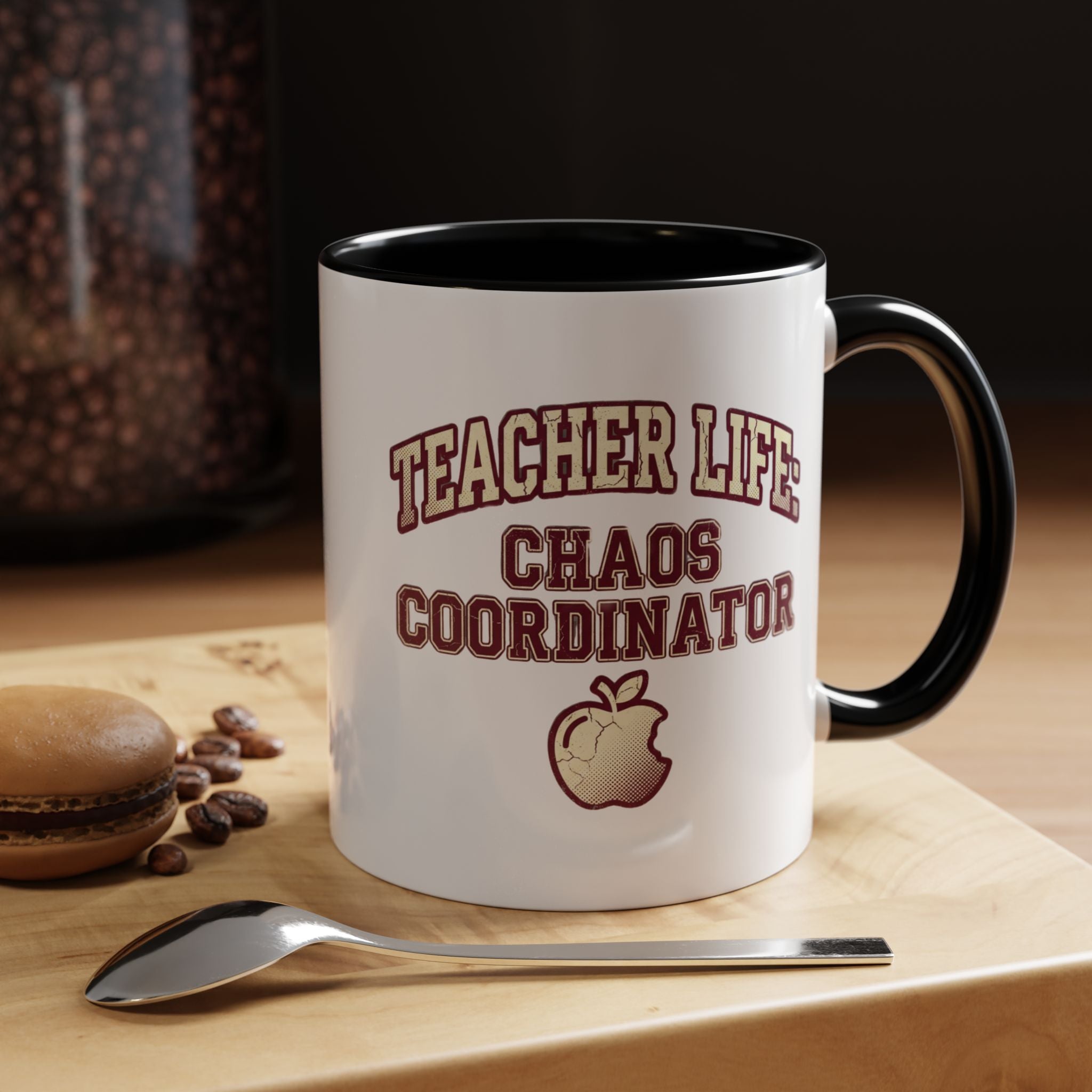Funny Teacher Life Chaos Coordinator Coffee Mug — Accent Mug