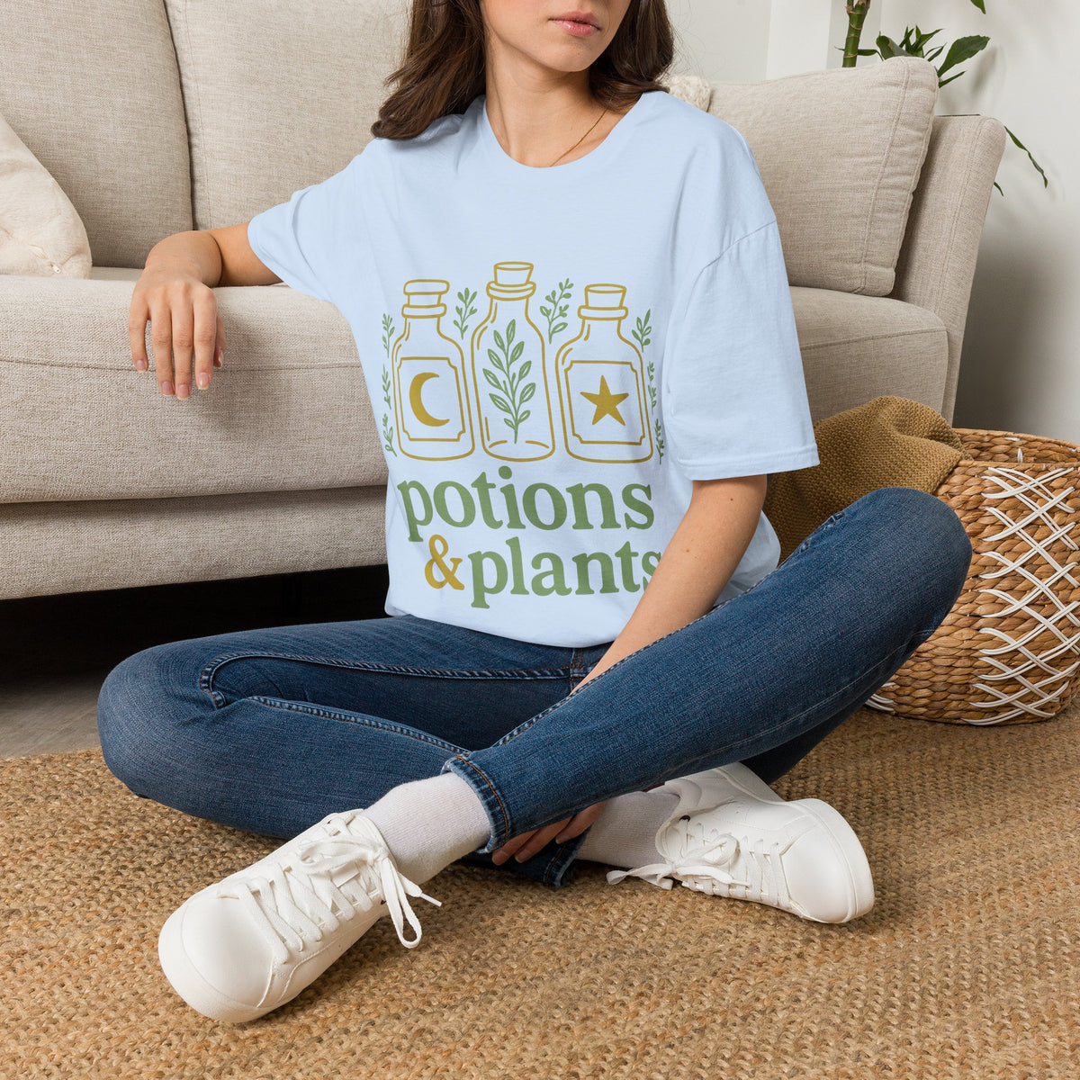 Potions & Plants T-Shirt — Botanical Apothecary Graphic Tee - Trending Now - August 2026