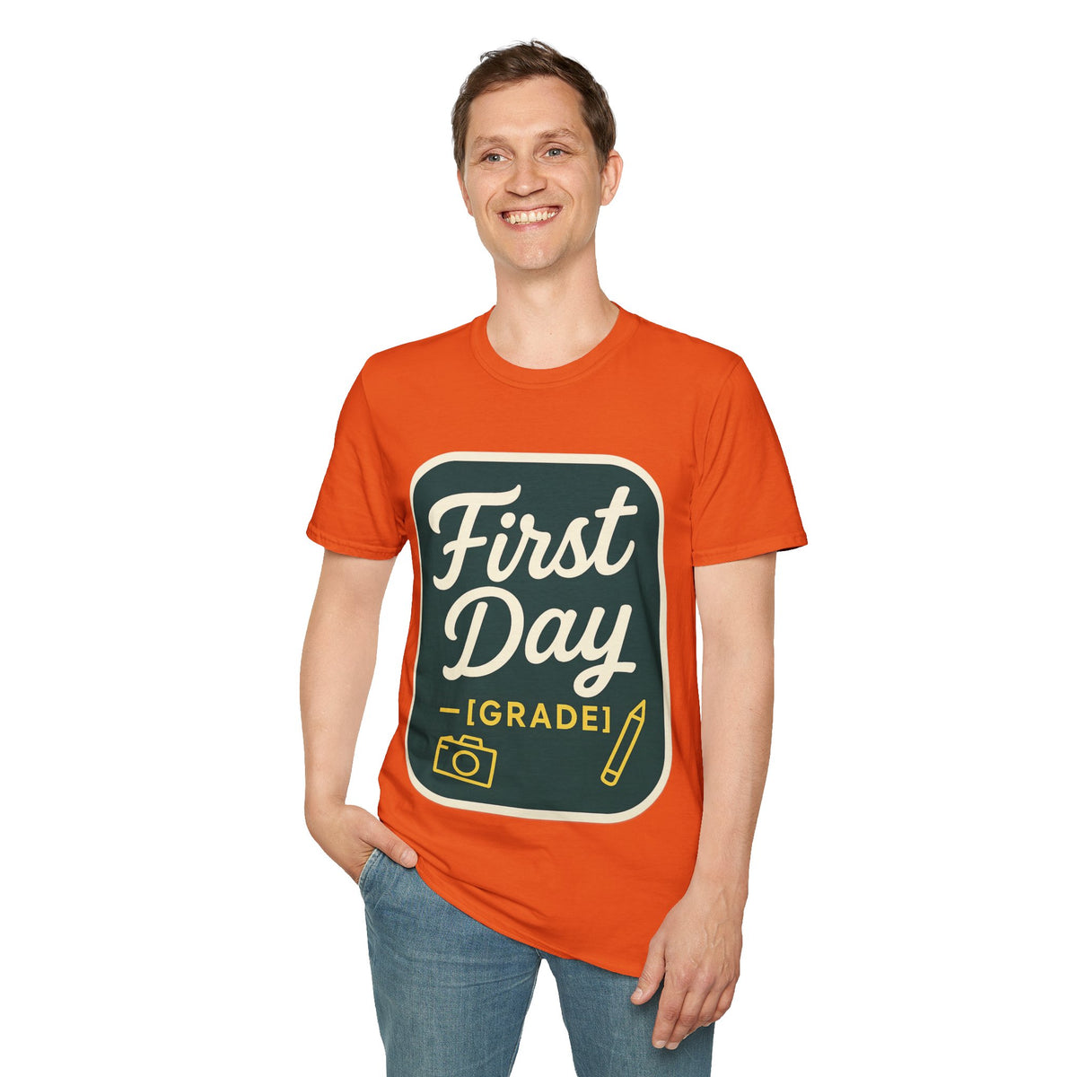 First Day T-Shirt — Retro "First Day (Grade 1)" Back-to-School Tee - Trending Now - August 2026