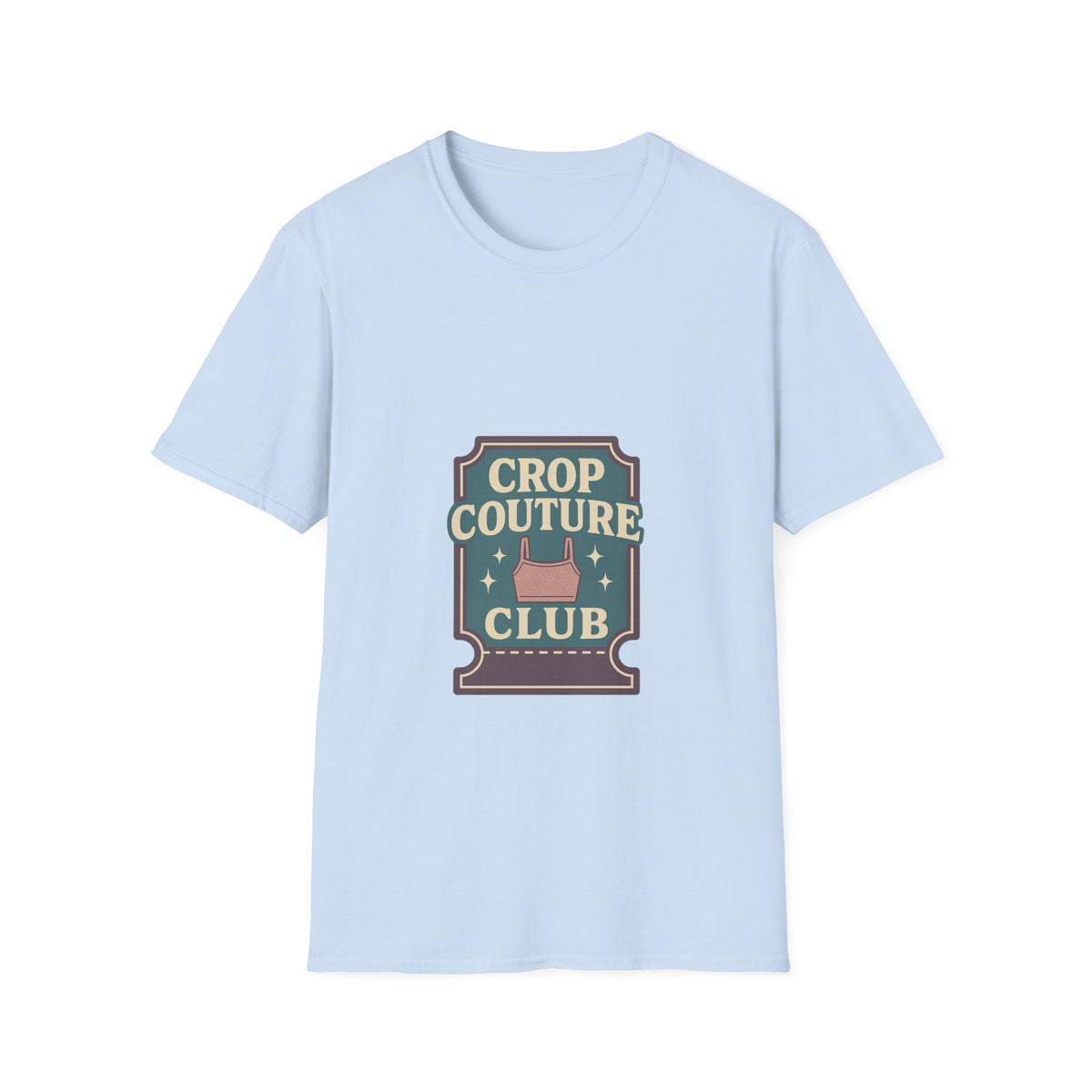 Crop Couture Club Retro Fashion Graphic Tee - Trending Now - October 2026