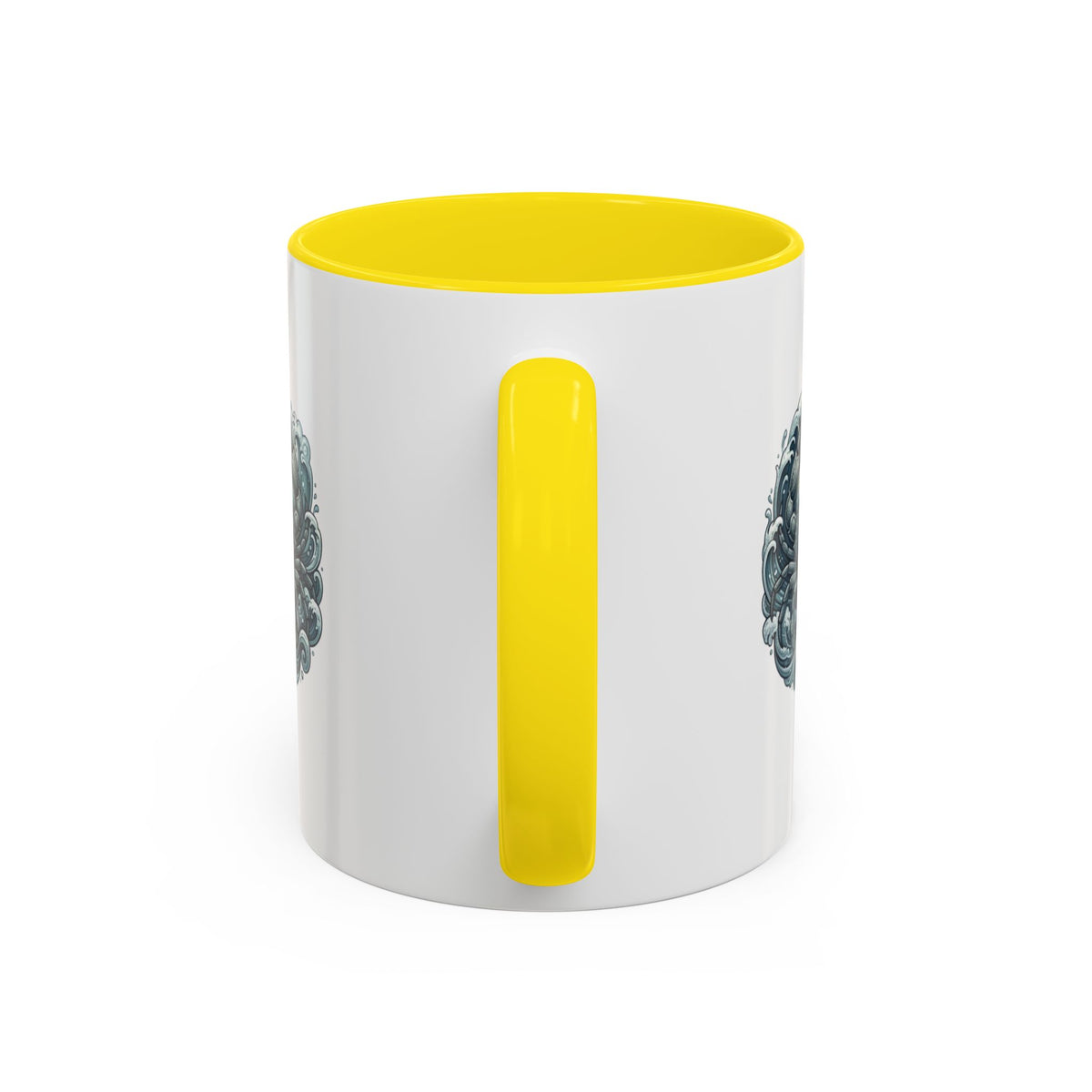 Cancer Zodiac Crab Ocean Crest Accent Coffee Mug