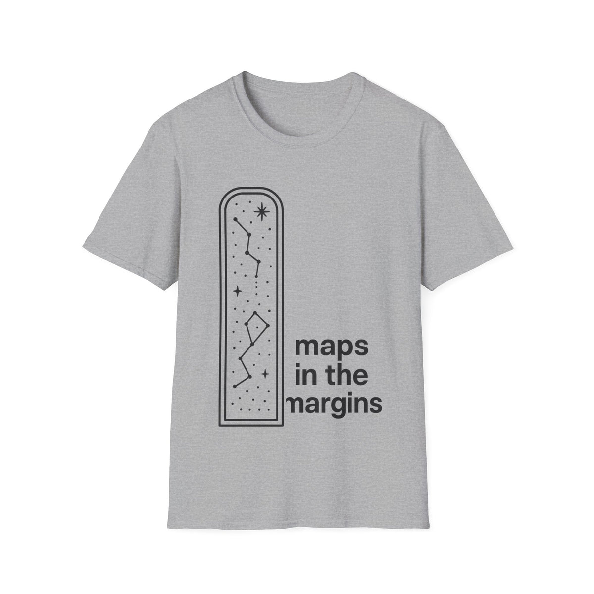 "Maps In The Margins" Travel Bookmark Tee | Minimalist Wanderlust Graphic T-Shirt - Trending Now - September 2026
